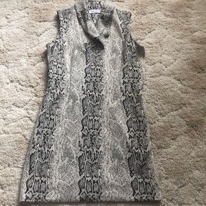 Snakeskin colored dress